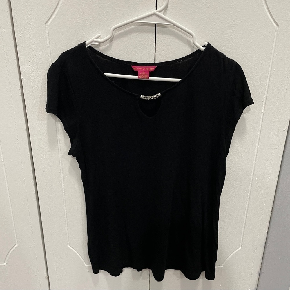 Sunny Leigh Black Short Sleeve Shirt